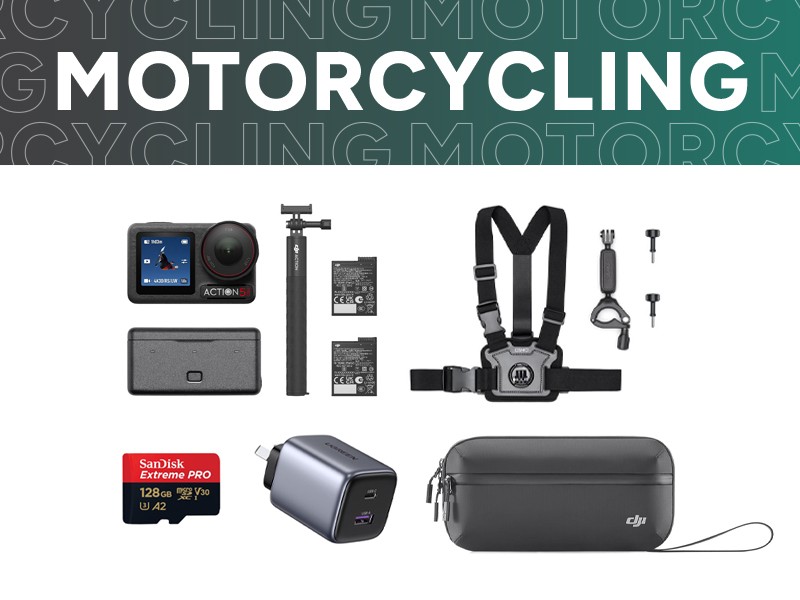 Osmo Action 5 Pro Motorcycling Bundle
